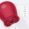 Close view of the rose suction opening alongside its ten suction patterns