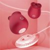 Rose suction toy shown above its magnetic charging base