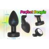 Size guide for the Quiet Control anal massager showing a 3.54 inch length and a 1.61 inch base